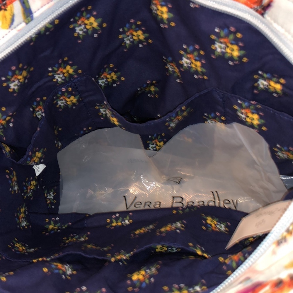 VERA BRADLEY SMALL SEA AIR FLORAL TOTE BAG NWT - Picture 5 of 9